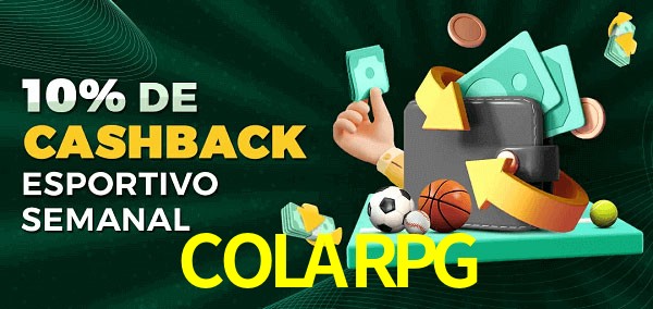 10% de bônus de cashback na COLARPG